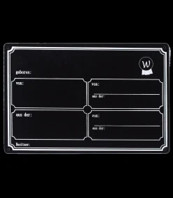 Waldhausen Boxenschild, Metall schwarz Clearance