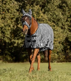 Waldhausen Fliegendecke Zebra schwarz/weiß New