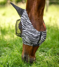 Waldhausen Fliegenmaske Puck Zebra schwarz/weiß Outlet