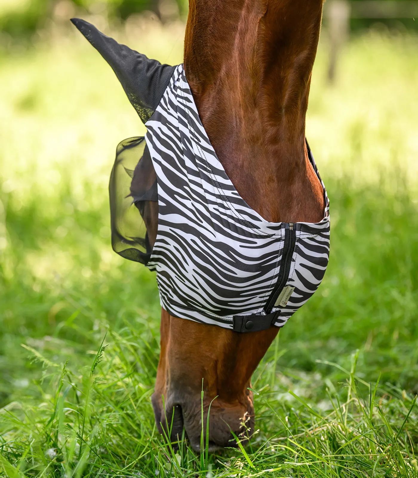 Waldhausen Fliegenmaske Puck Zebra schwarz/weiß Outlet