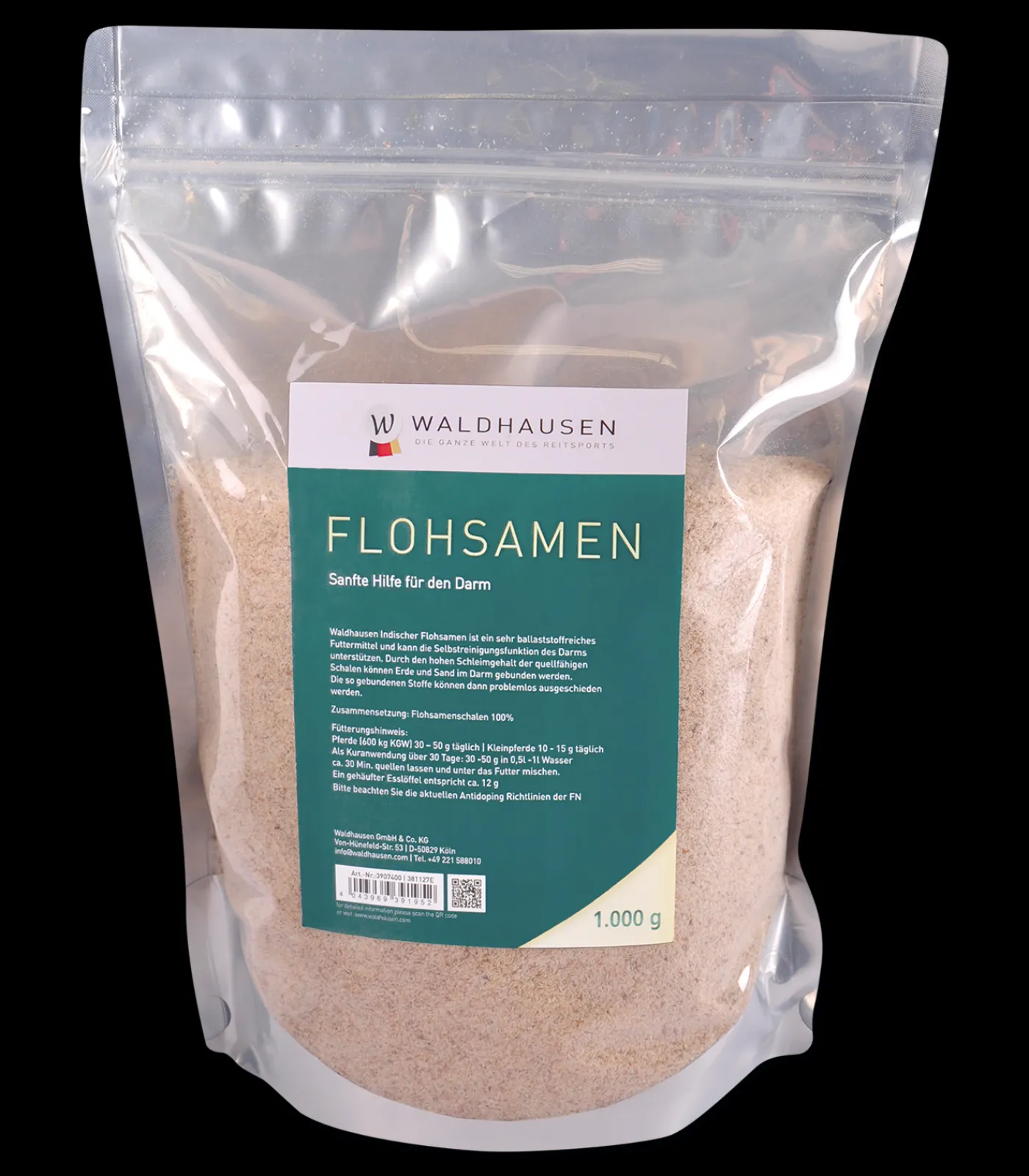 Waldhausen Flohsamen - Sanfte Hilfe für den Darm, 1kg Discount