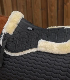 Waldhausen Lammfell Sattelkissen schwarz Discount