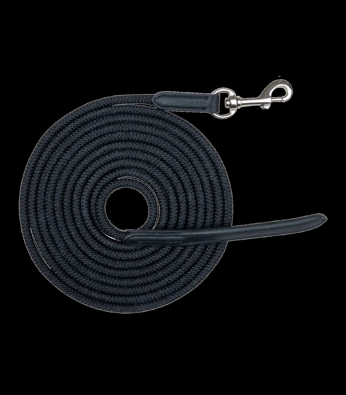 Waldhausen Leichtes Bodenarbeitsseil mit Karabiner, leicht, ca. 4 m schwarz Discount