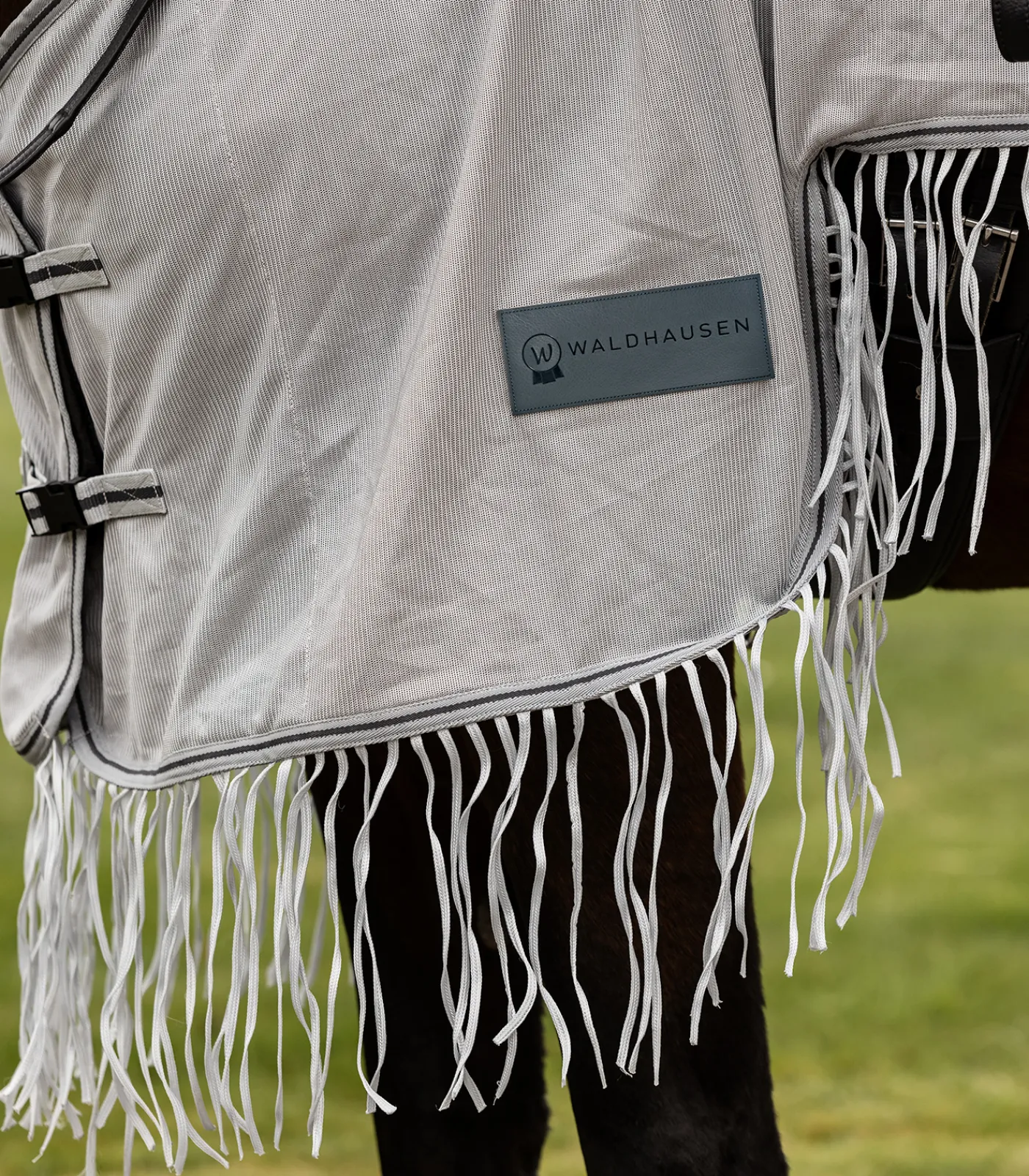 Waldhausen PROTECT Fliegenausreitdecke mit Fransen silbergrau/grau Online