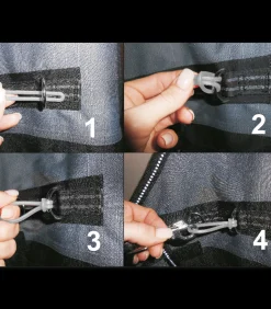 Waldhausen Safe-Gum, 6er Set für Karabiner Hot