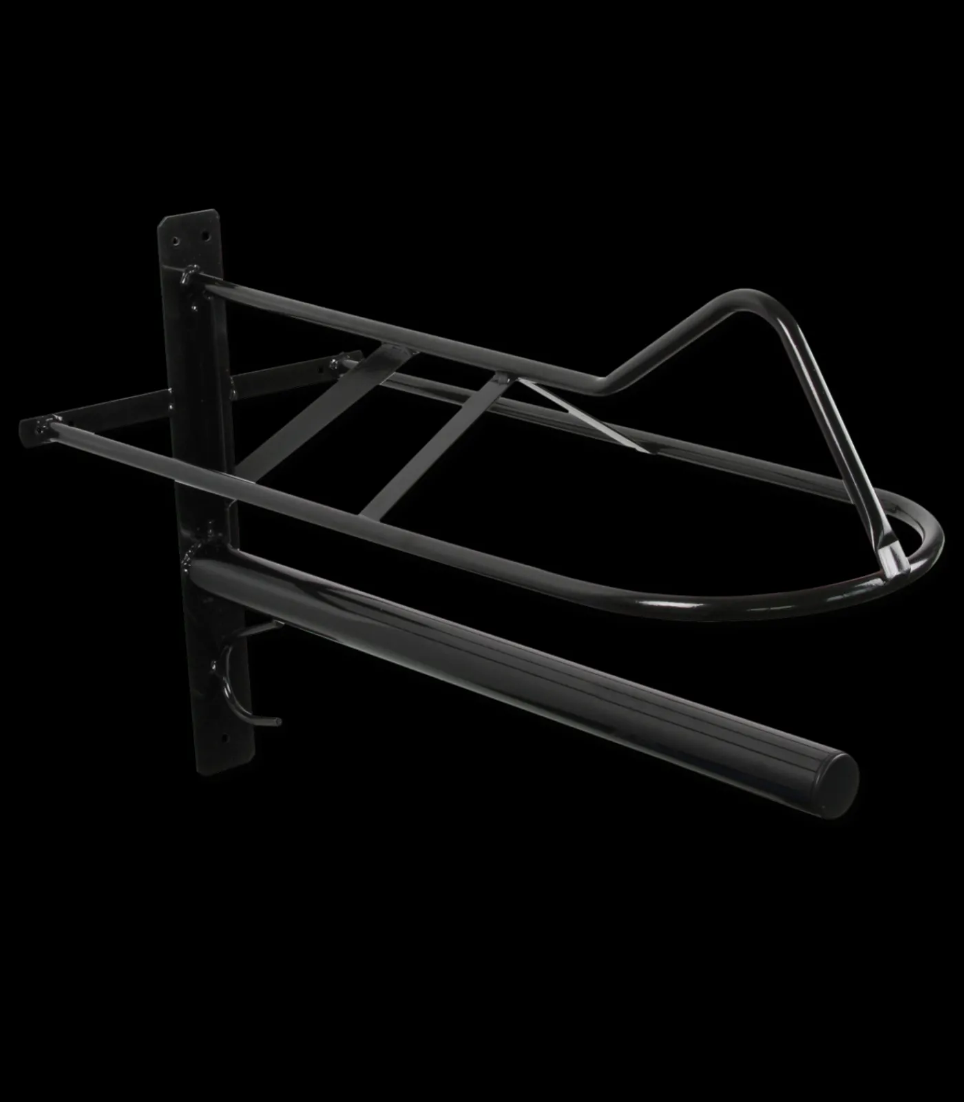 Waldhausen Sattelhalter mit Sattelunterlagenstange, Metall schwarz Best