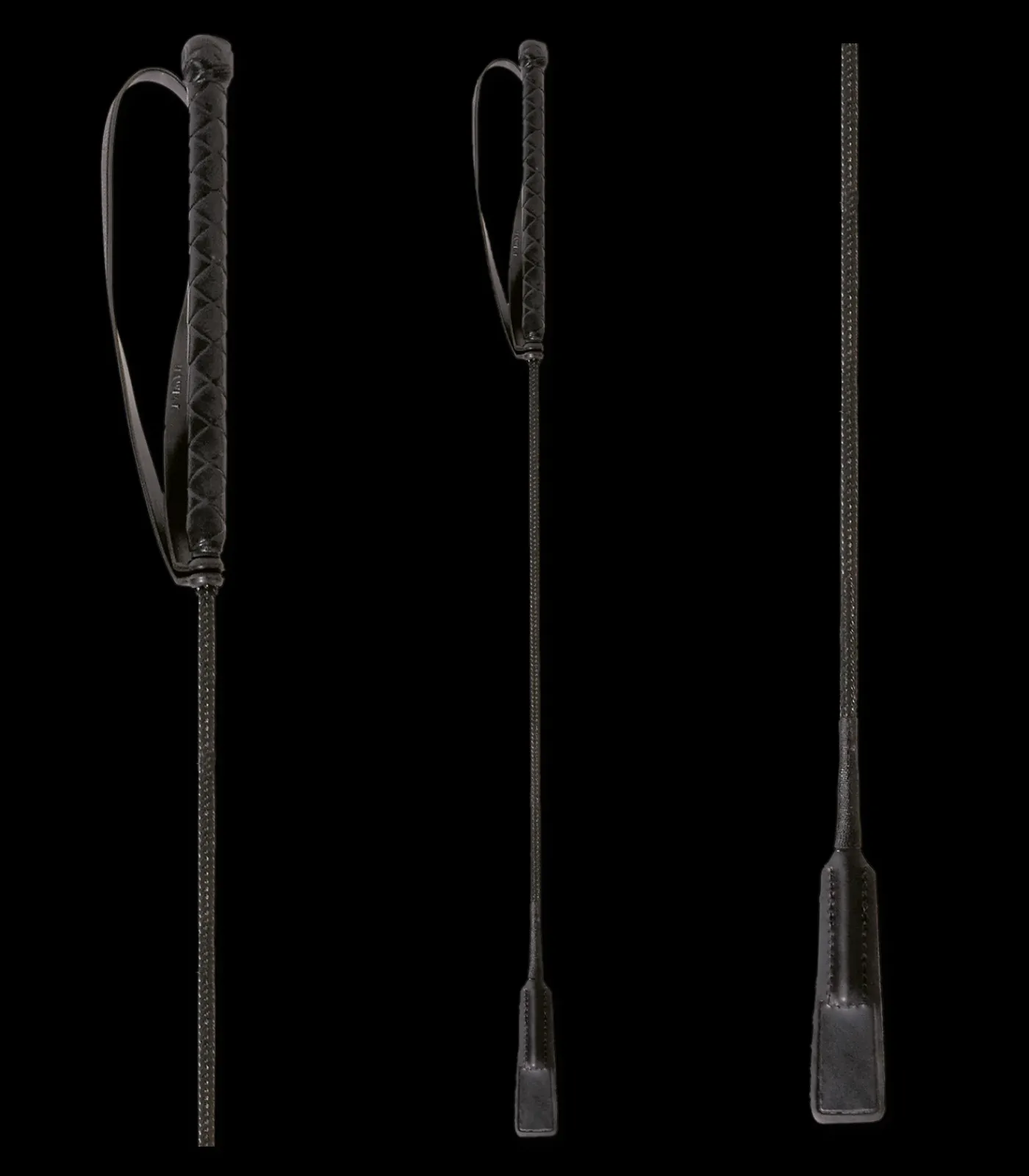Waldhausen Springgerte mit schmaler Lederklatsche schwarz Outlet