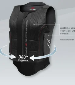 SWING Rückenprotektor P07 flexible, Erwachsene schwarz Best
